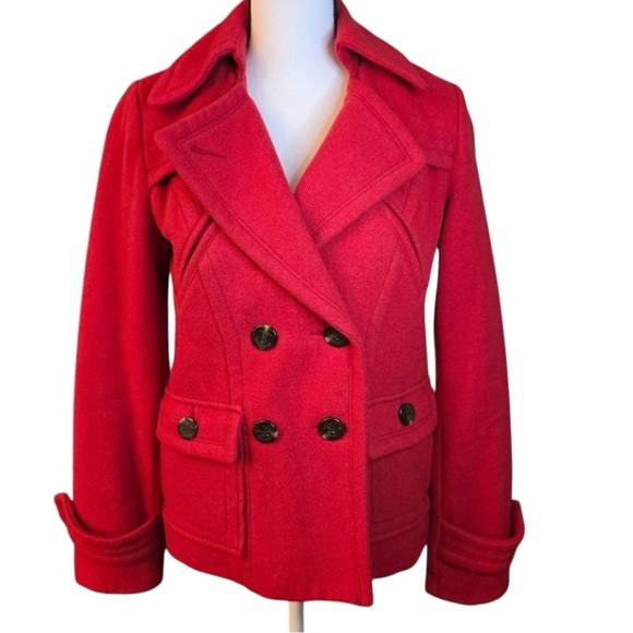 American Eagle Outfitters Wool Blend Double Breasted Lined Coat-Size S - Picture 1 of 7